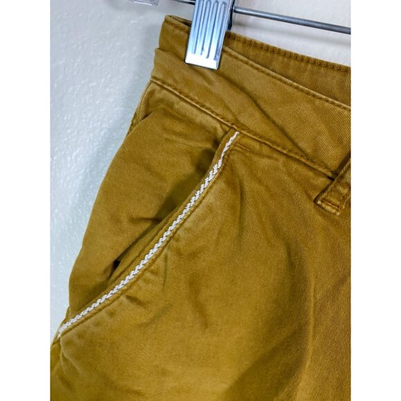 Faherty Womens Mustard Twill Joggers Pants Size 26 Casual Classic 26" Preppy - Picture 13 of 16